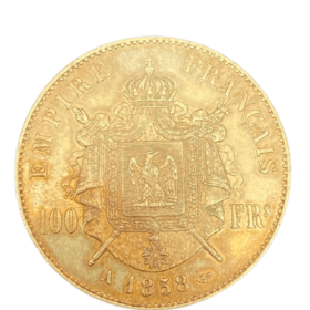 100 FRANCS NAPOLEON OR 1858 A — photo 1