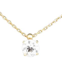 Collier or 18K avec un pendentif diamant 1,27 cts