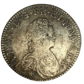 ECU ARGENT LOUIS XV 1718 — photo 1