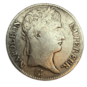 ECU 5 FRANCS ARGENT NAPOLEON 1813K — photo 1