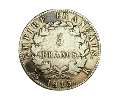 ECU 5 FRANCS ARGENT NAPOLEON 1813K