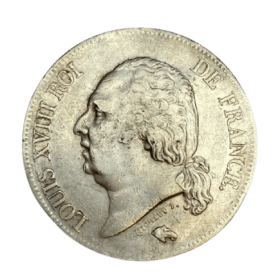 ECU 5 FRANCS ARGENT LOUIS XVIII 1824W — photo 2