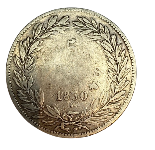 ECU 5 FRANCS ARGENT LOUIS PHILIPPE 1830B
