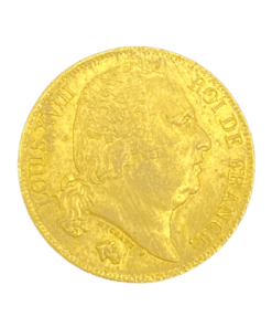 20 FRANCS OR LOUIS XVIII ROI DE FRANCE 1822 A