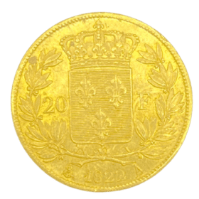 20 FRANCS OR LOUIS XVIII ROI DE FRANCE 1822 A — photo 2