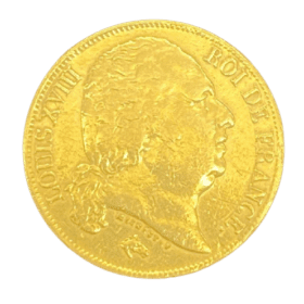 20 FRANCS OR LOUIS XVIII ROI DE FRANCE 1817 A — photo 1