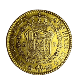 2 ESCUDOS OR CHARLES IV 1790 MF (ESPAGNE) — photo 2