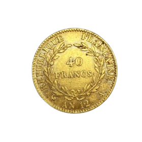 40 FRANCS OR NAPOLEON AN 12 A — photo 2