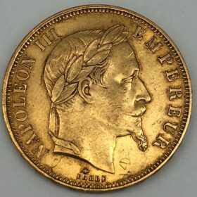 50 francs or Napoleon Or 1865 A — photo 1