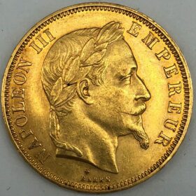 50 francs or Napoleon laurée 1867 BB — photo 1