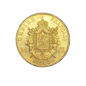 50 FRANCS OR NAPOLEON III 1864 A — photo 2