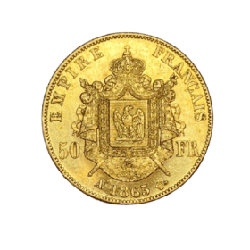 50 FRANCS OR NAPOLEON 1865 A — photo 2