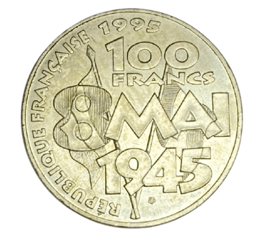 100 FRANCS ARGENT 8 MAI 1945