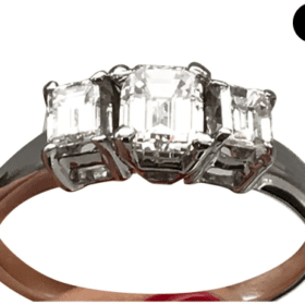 bague or et diamant — photo 1