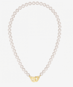 collier dinh van Menotte perle R12 or Jaune