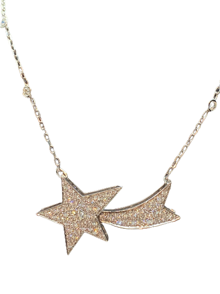 COLLIER « SHOOTING STAR » OR 18K DIAMANTS