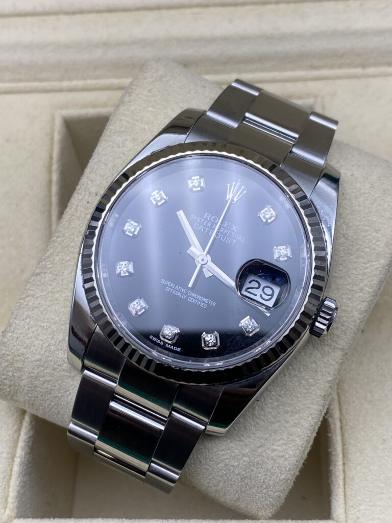 Rolex 116234 Datejust Index Diamants Full Set