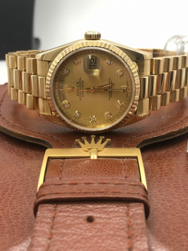 Rolex 18328 Day Date Index Diamant Bracelet President