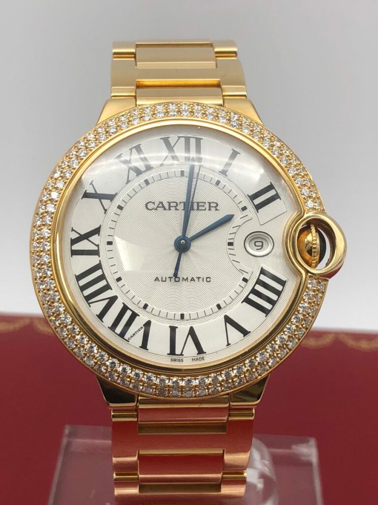 Cartier Ballon Bleu ref We9007Z3 ref 2998 Diamond Or Jaune 42 Mm
