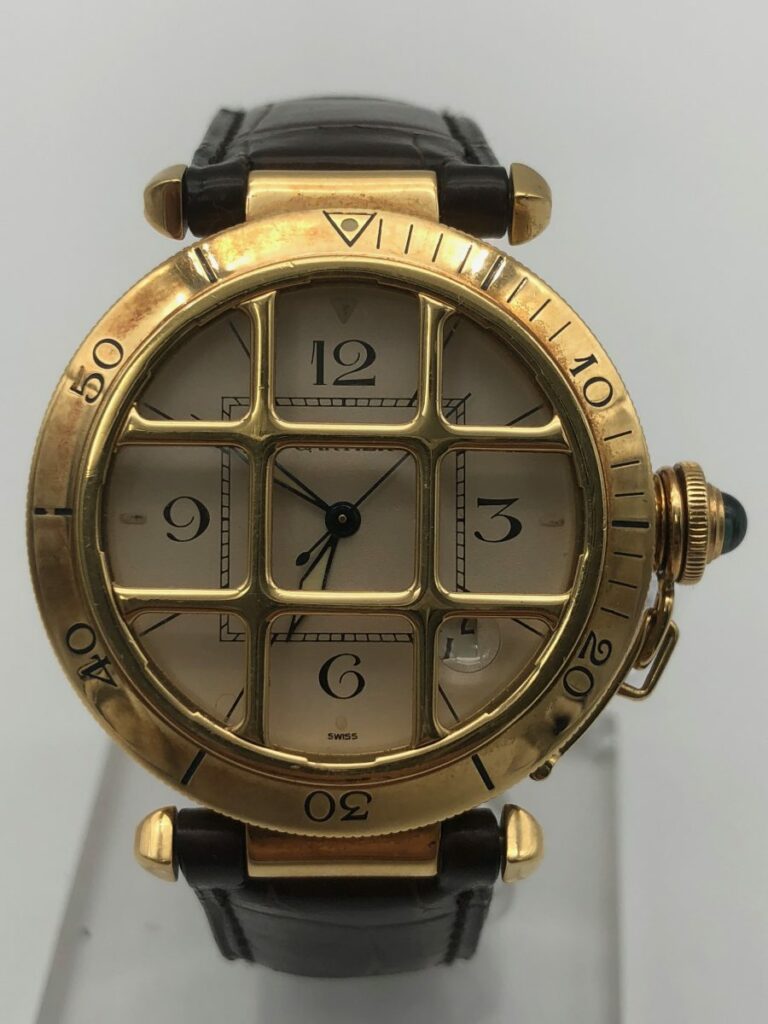 Montre Cartier Pasha Grille ref 1021 Achat Or