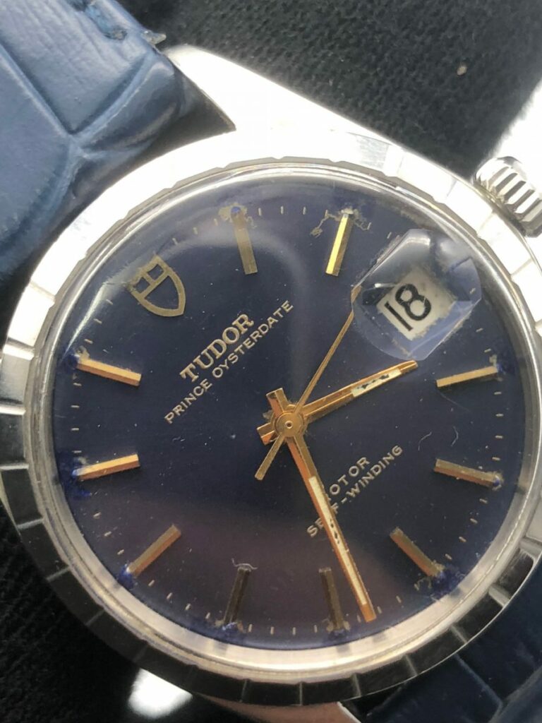 Tudor Prince Blue Oyster Date ref 9050 Achat Or