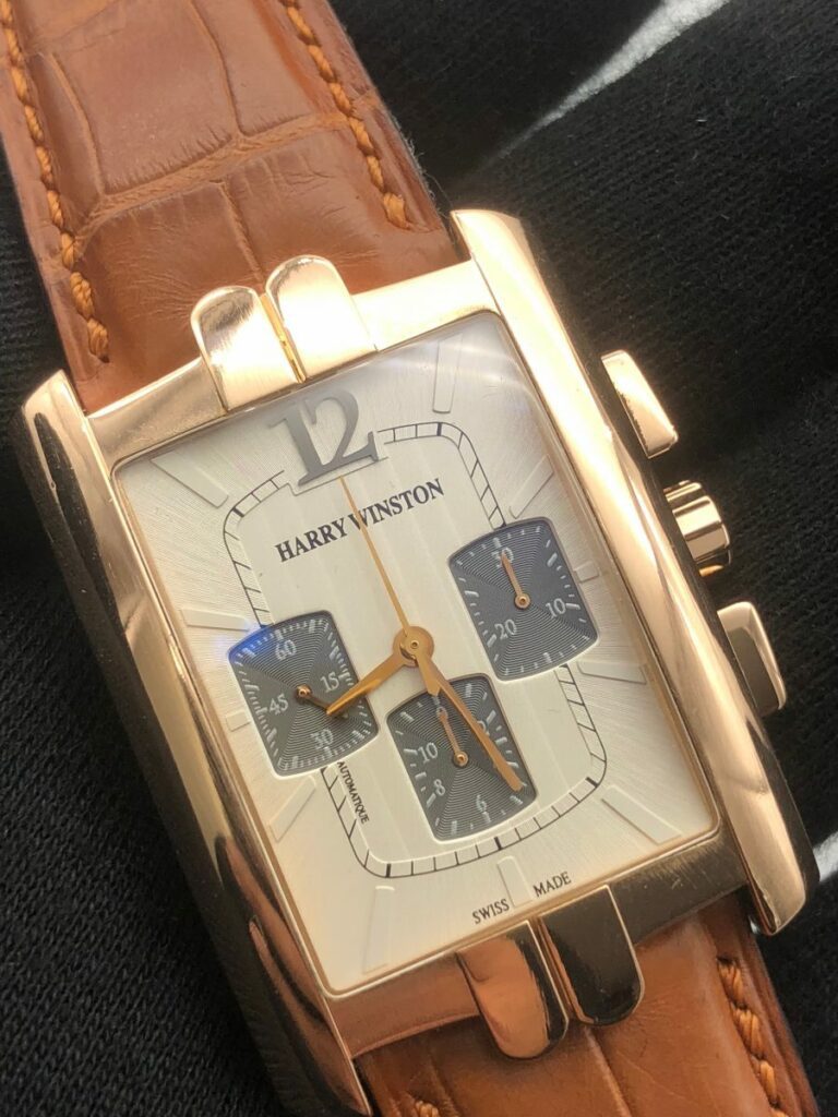 Harry Winston Avenue Chronographe Or Rose Automatique Achat Or