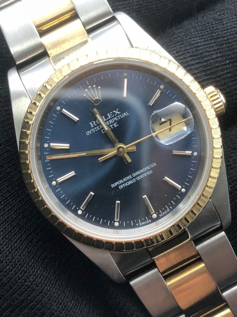 Rolex Datejust Blue 15223, Achat Or