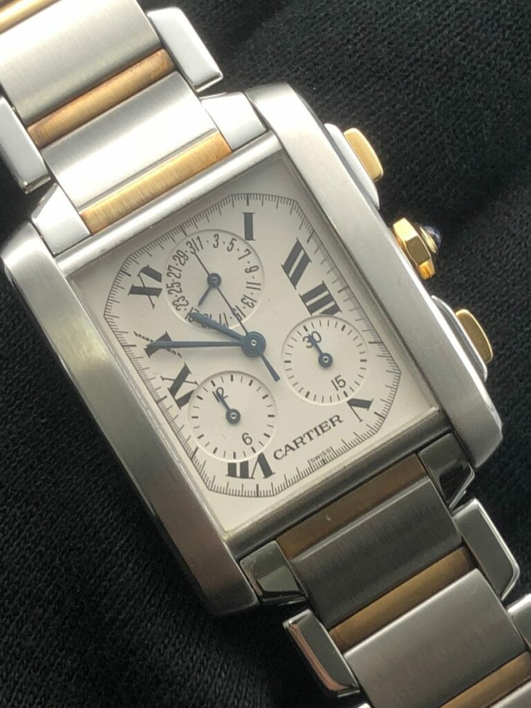 Cartier Tank Chronoflex 2303 Or et Acier