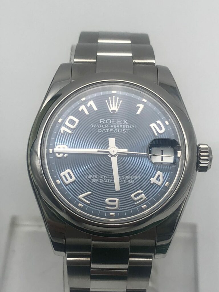 Rolex Osyter Date 31 Mm ref 178200 Blue Achat Or