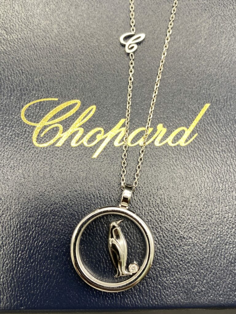 COLLIER CHOPARD "PENGUIN" HAPPY DIAMONDS