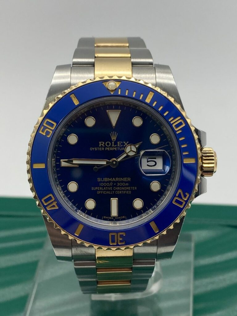 Rolex Submariner Blue ref 116613LB 2018 Full Set Achat Or