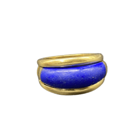 BAGUE VCA VAN CLEEF & ARPELS OR 18K LAPIS LAZULI — photo 1