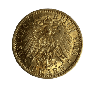 10 MARK 1908 FRIEDRICH GROSHERZOG  VON BADEN — photo 2