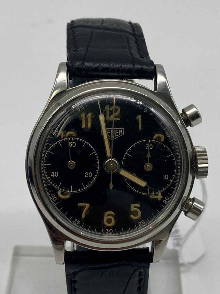 Heuer Military Big Eyes Chronographe Vintage