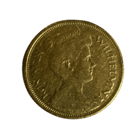 5 Florins Or 1912 Wilhelmina PAYS BAS — photo 1