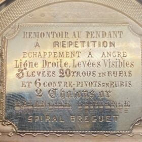 Gousset Or Repetition Minutes Sonerie Spiral Breguet — photo 1