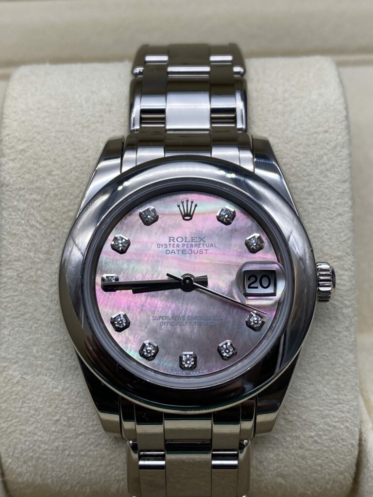 Rolex Pearlmaster Nacre Diamants Or 18K ref 81209