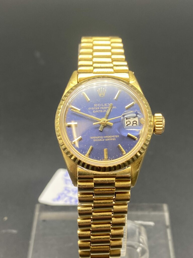 Rolex Datejust Or 6917 Bleu