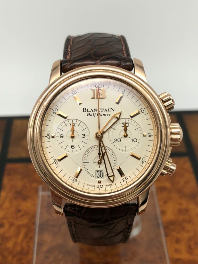 Blancpain Chronograph Half Hunter Or Rose