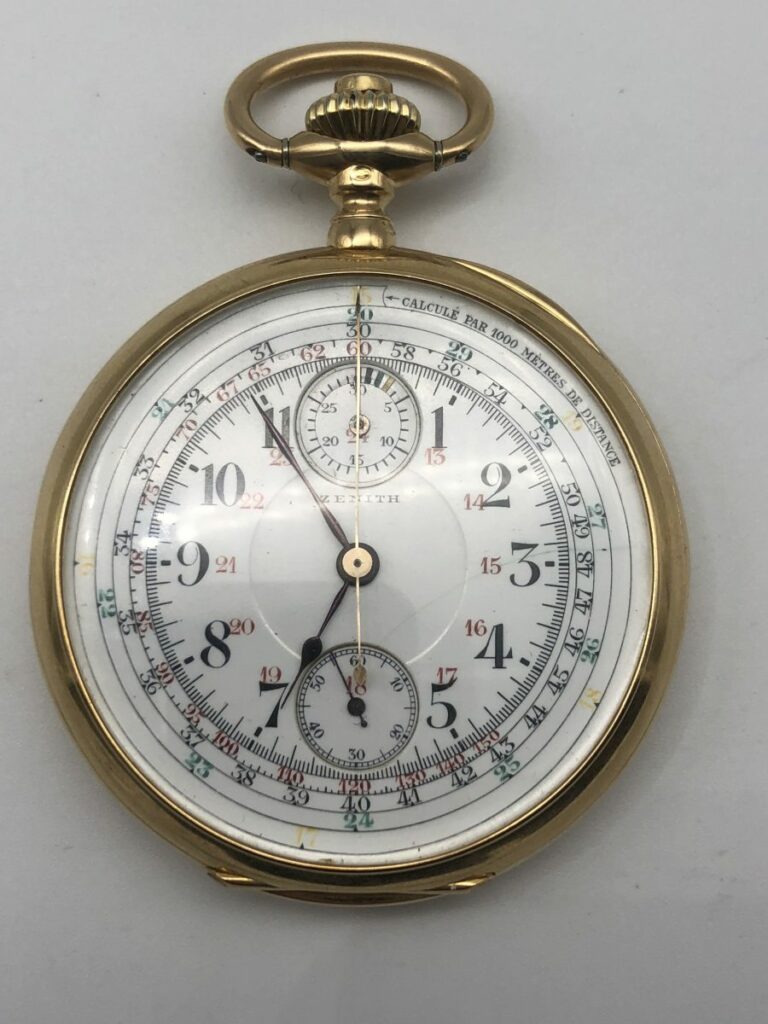 Chronographe Gousset Zenith Or