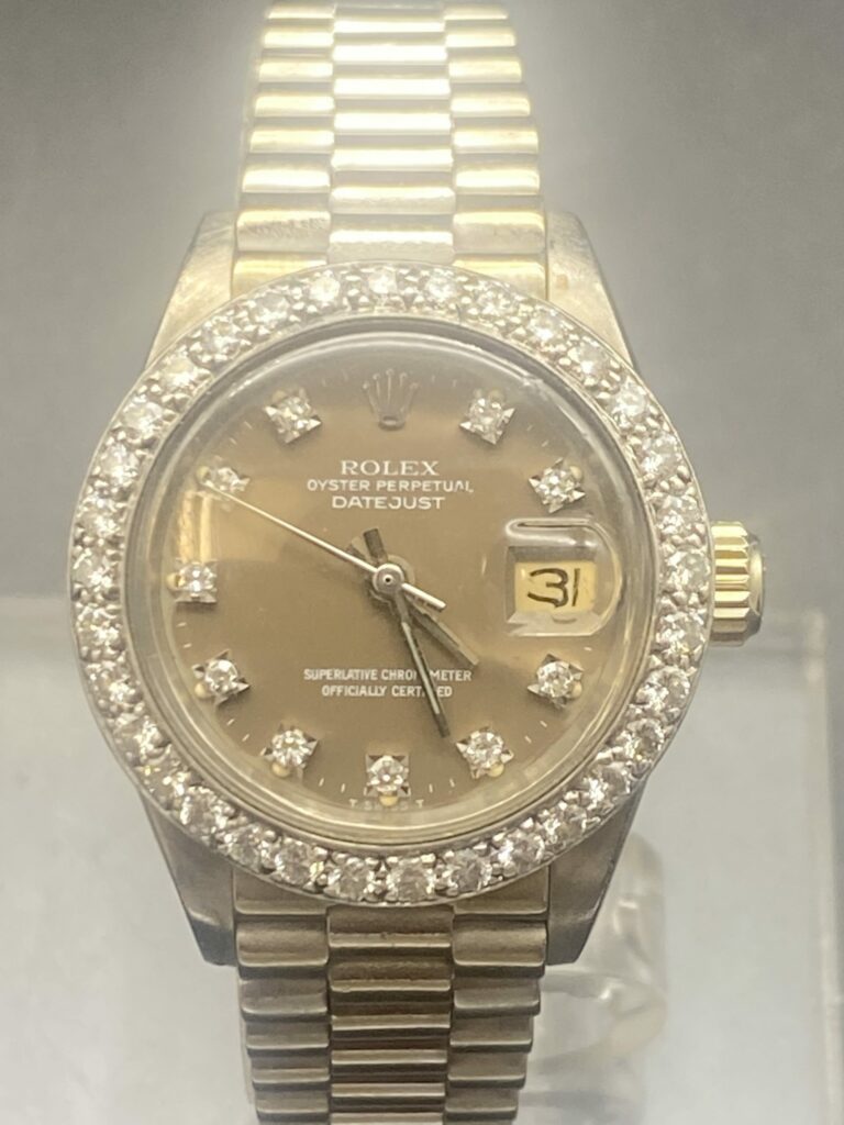 Rolex Datejust ref 6917 White Gold Diamants