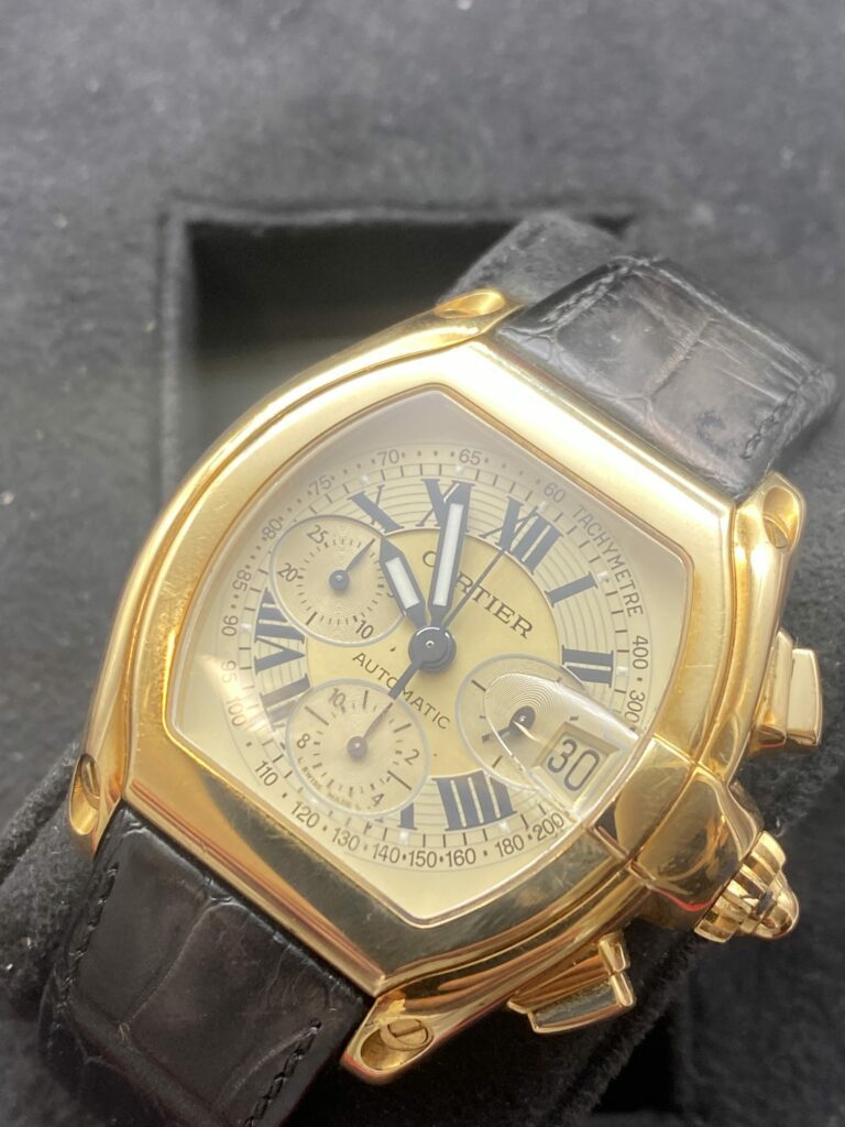 Cartier Roadster Xl Gold ref 2619 Full Set