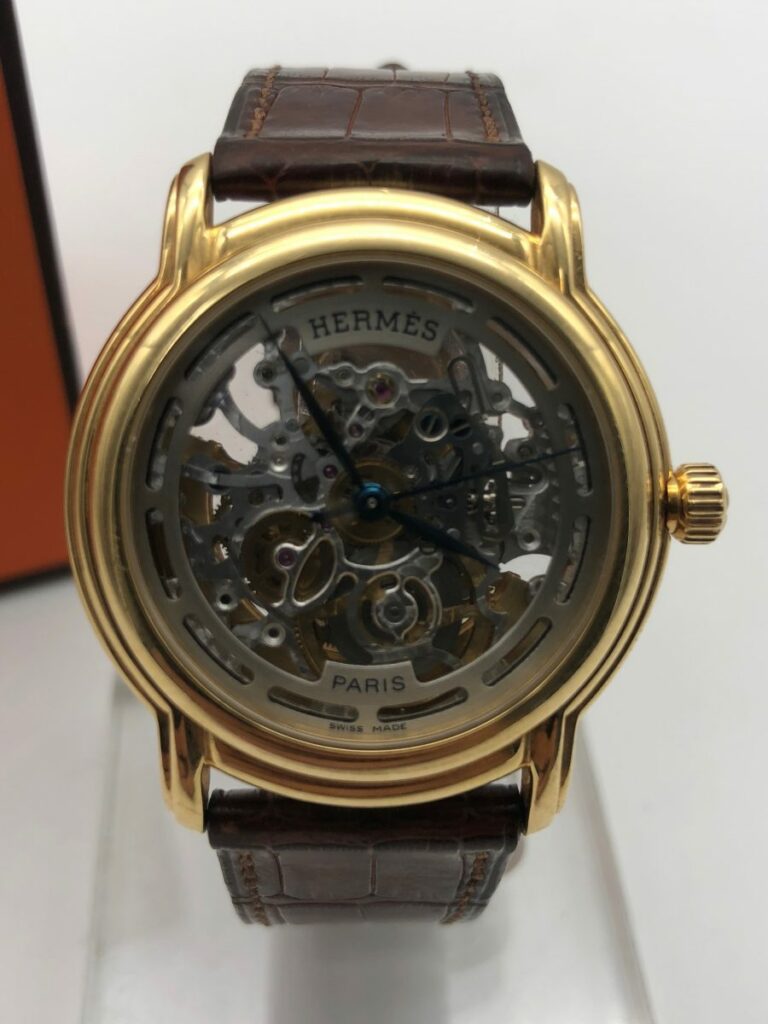 Hermes Squellette Or Jaune Sesame Skeleton