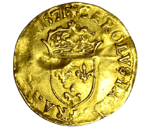 MONNAIE ROYALE ECU D’OR (CHARLES IX) 1571 F
