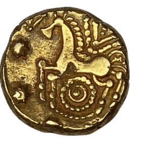 Monnaie Gauloise Trévires stature d'or à l'oeil — photo 1