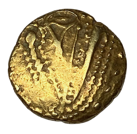 Monnaie Gauloise Trévires stature d’or à l’oeil
