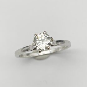 Bague avec diamant 0,78 ct certificat LFG — photo 3