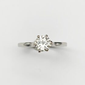 Bague avec diamant 0,78 ct certificat LFG — photo 1
