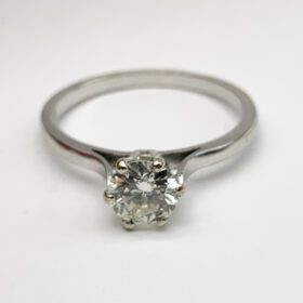 Bague avec diamant 0,78 ct certificat LFG — photo 2