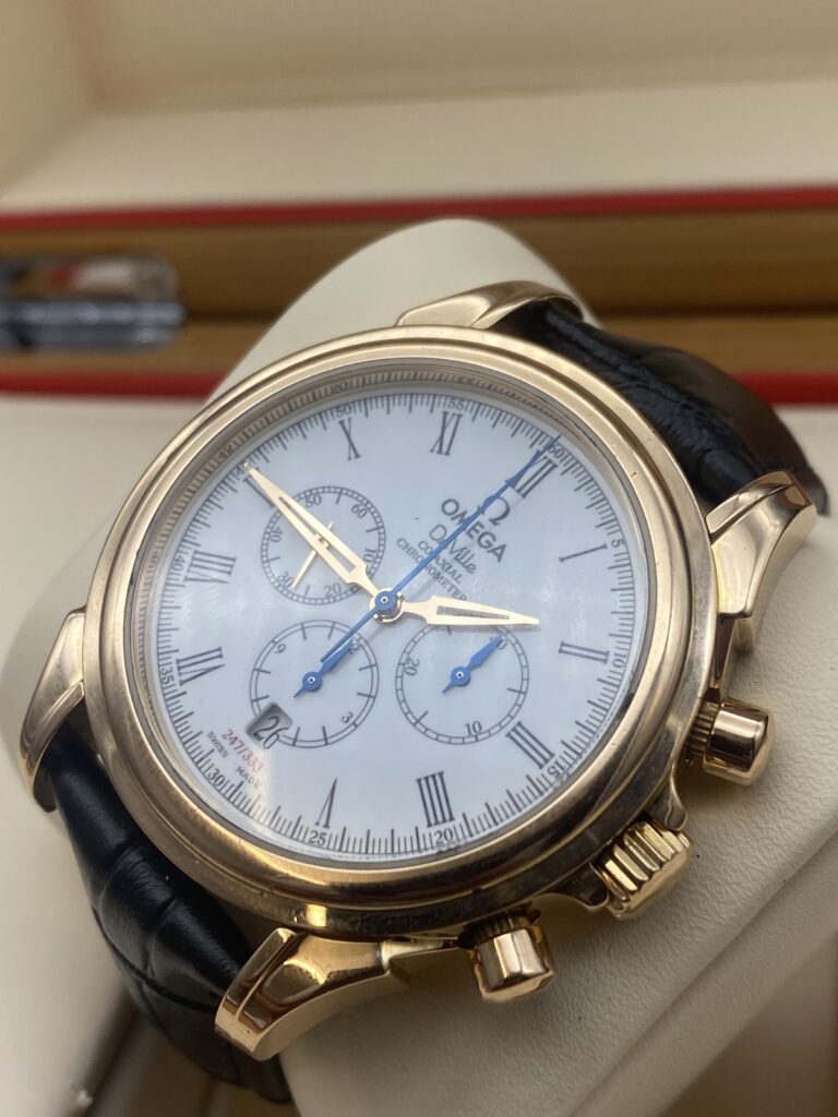 Omega de Ville Co Axial Escapement Rose Gold ref 4643.20.32